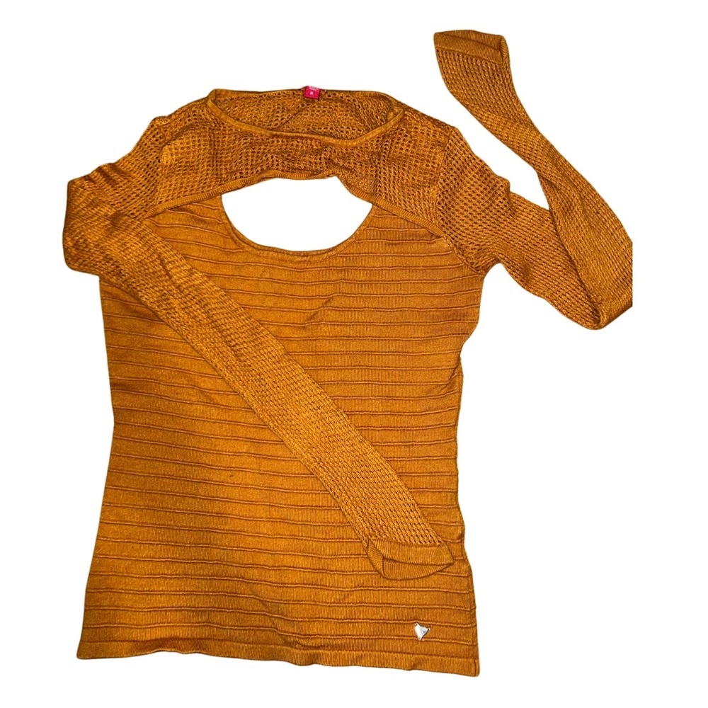 Guess Long Sleeve Mesh Top